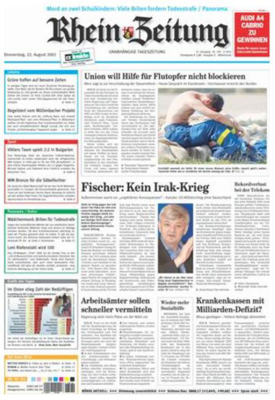Rhein-Zeitung Kreis Cochem-Zell vom Donnerstag, 22.08.2002