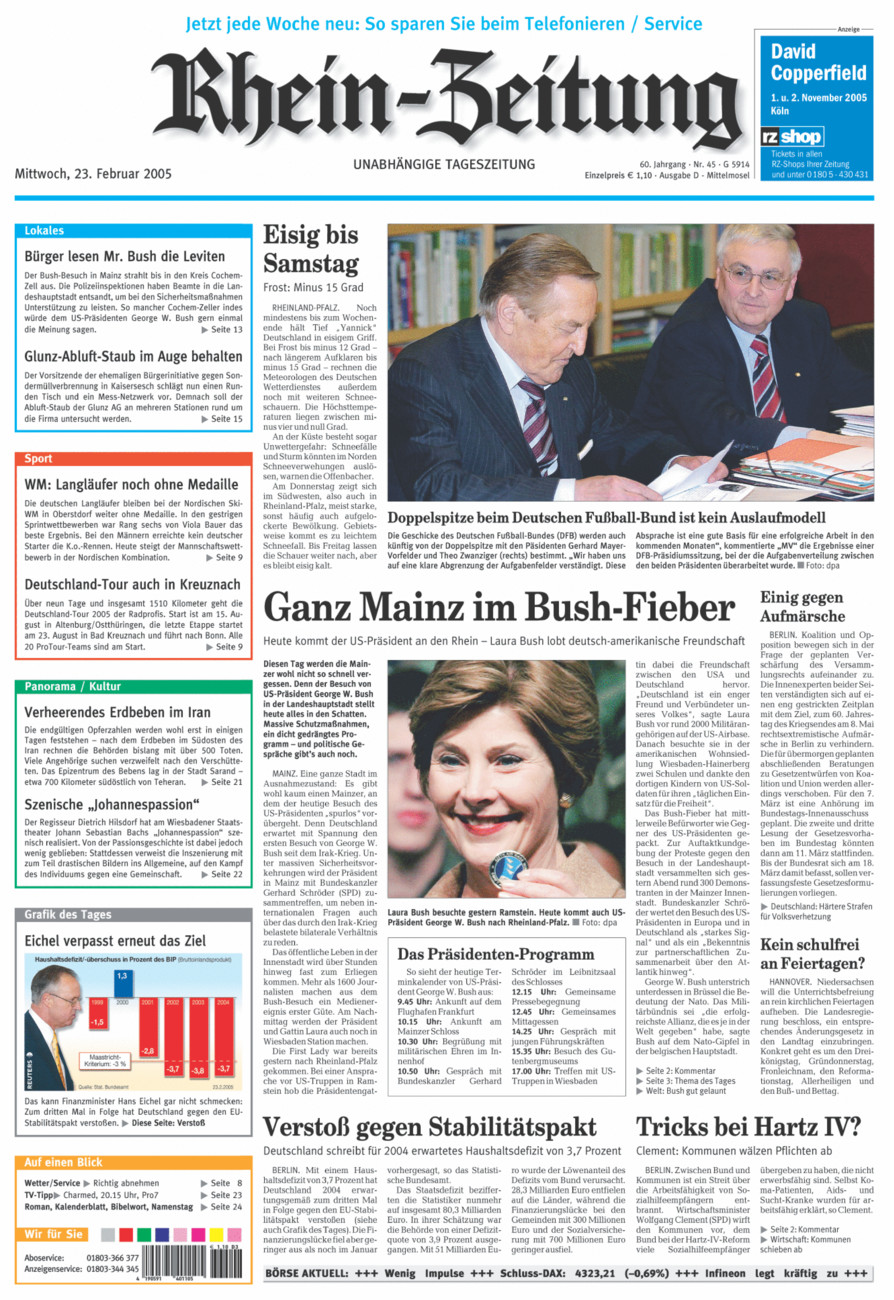 Rhein-Zeitung Kreis Cochem-Zell vom Mittwoch, 23.02.2005