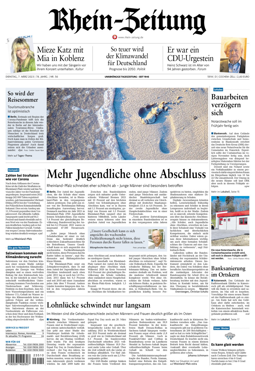 Rhein-Zeitung Kreis Cochem-Zell vom Dienstag, 07.03.2023