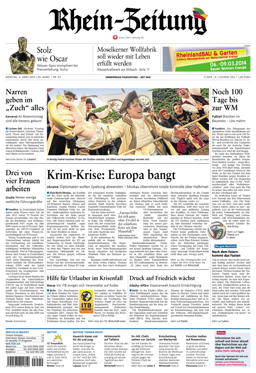 Rhein-Zeitung Kreis Cochem-Zell vom Dienstag, 04.03.2014