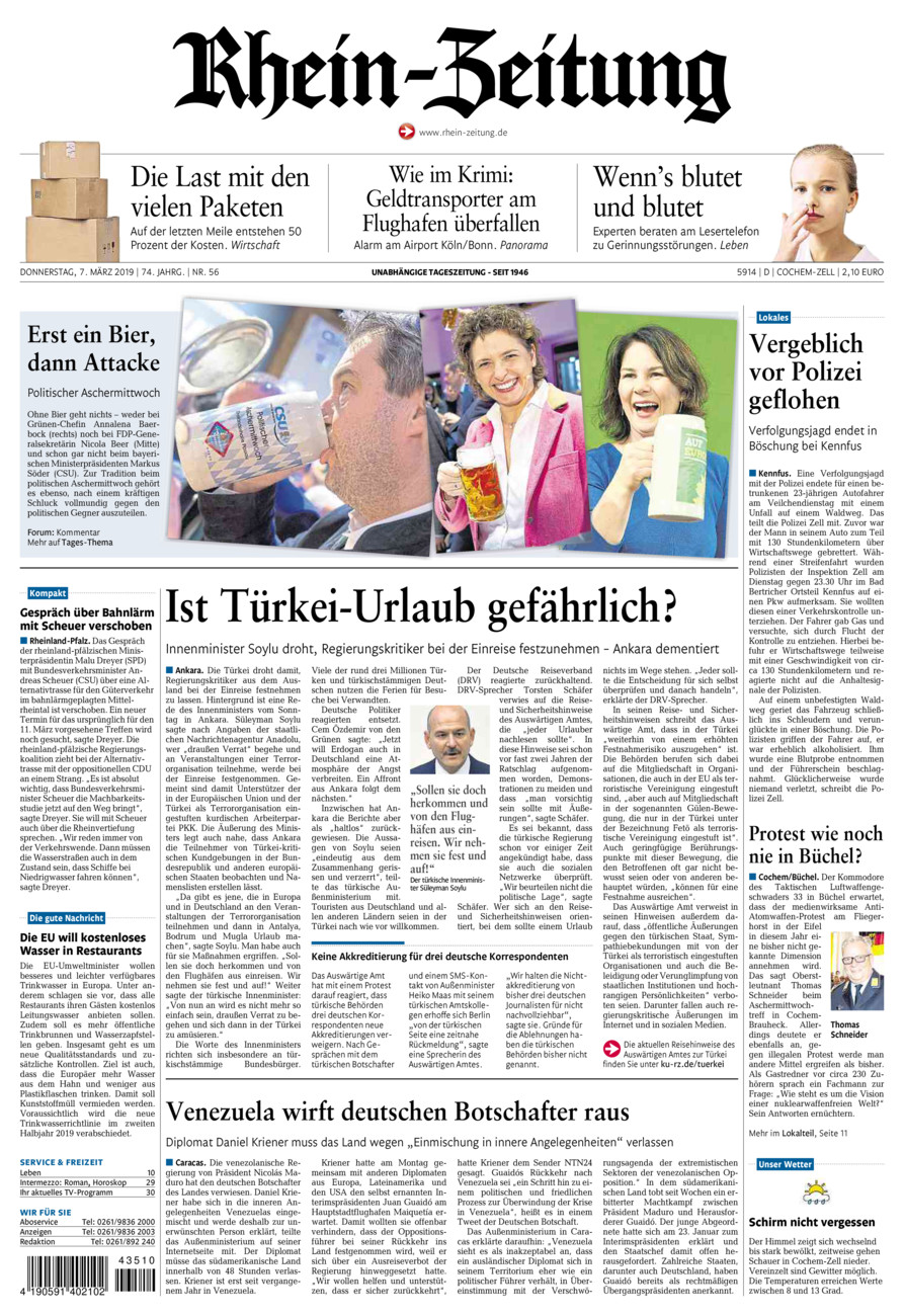 Rhein-Zeitung Kreis Cochem-Zell vom Donnerstag, 07.03.2019