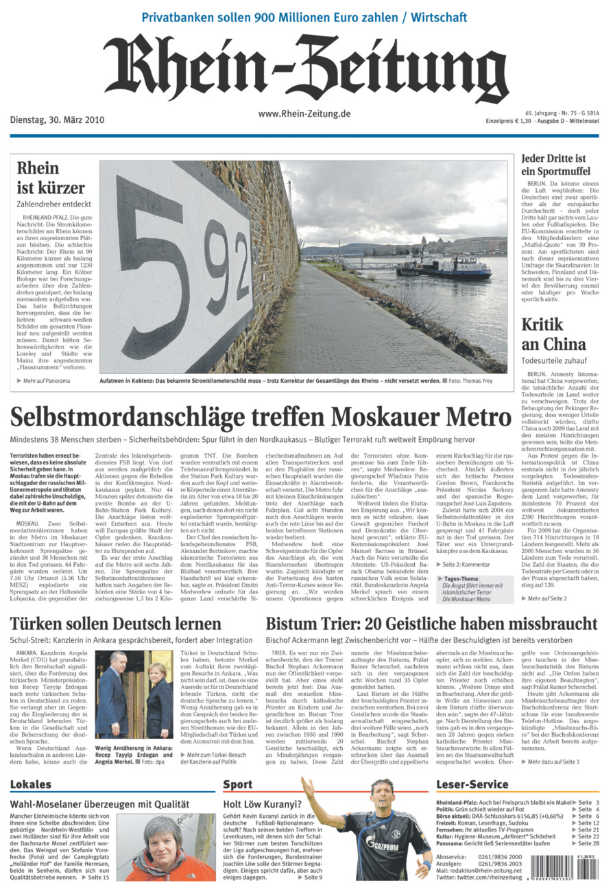 Rhein-Zeitung Kreis Cochem-Zell vom Dienstag, 30.03.2010