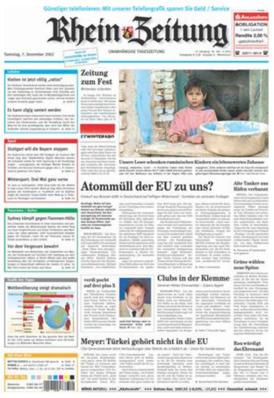 Rhein-Zeitung Kreis Cochem-Zell vom Samstag, 07.12.2002