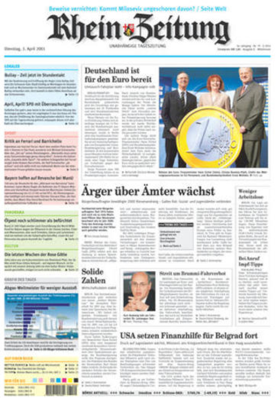Rhein-Zeitung Kreis Cochem-Zell vom Dienstag, 03.04.2001