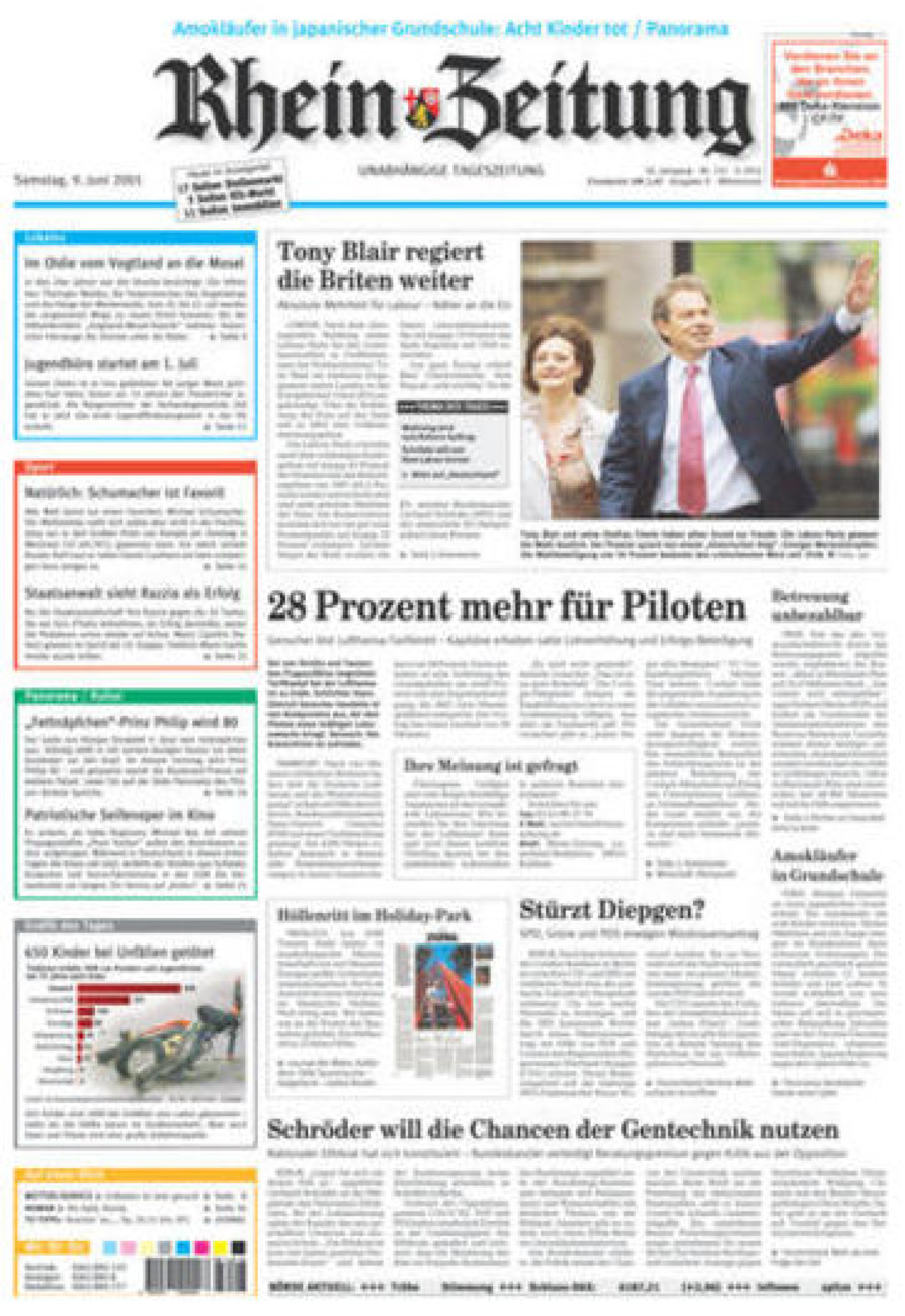 Rhein-Zeitung Kreis Cochem-Zell vom Samstag, 09.06.2001