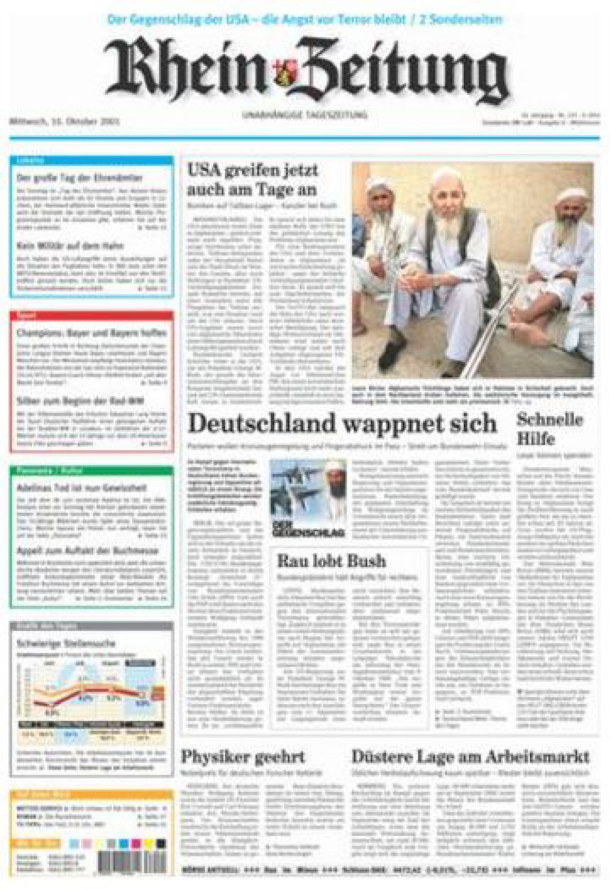 Rhein-Zeitung Kreis Cochem-Zell vom Mittwoch, 10.10.2001