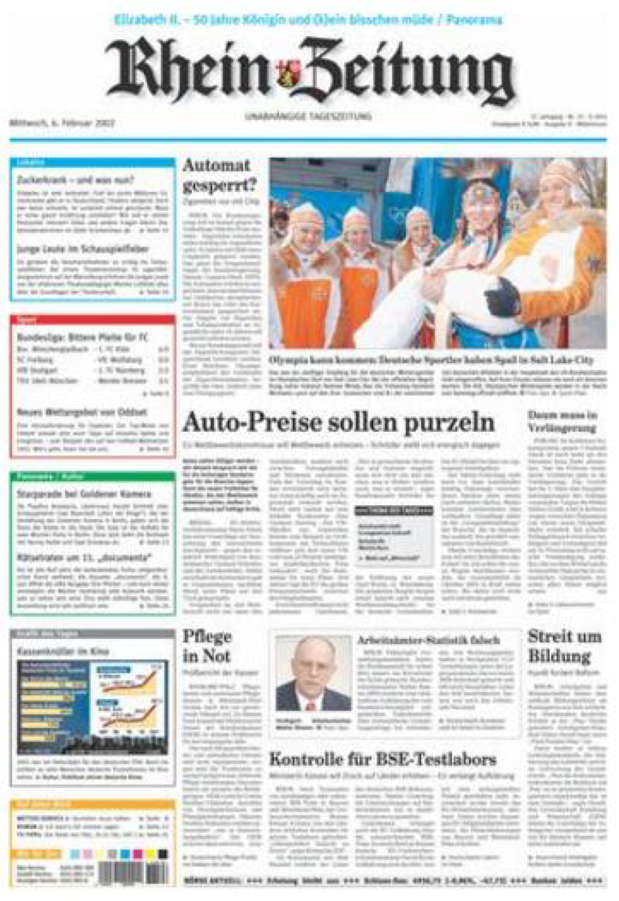 Rhein-Zeitung Kreis Cochem-Zell vom Mittwoch, 06.02.2002