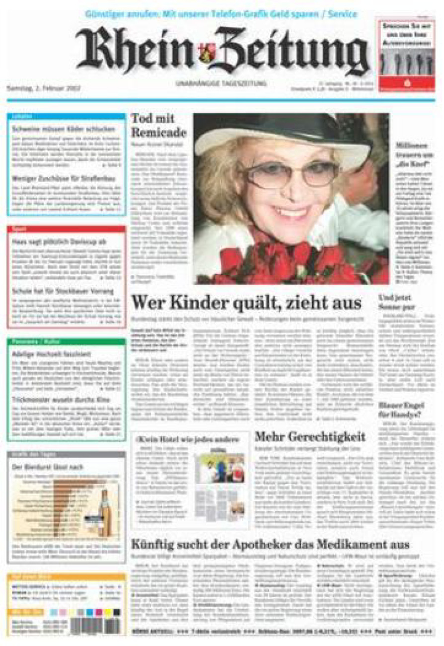 Rhein-Zeitung Kreis Cochem-Zell vom Samstag, 02.02.2002