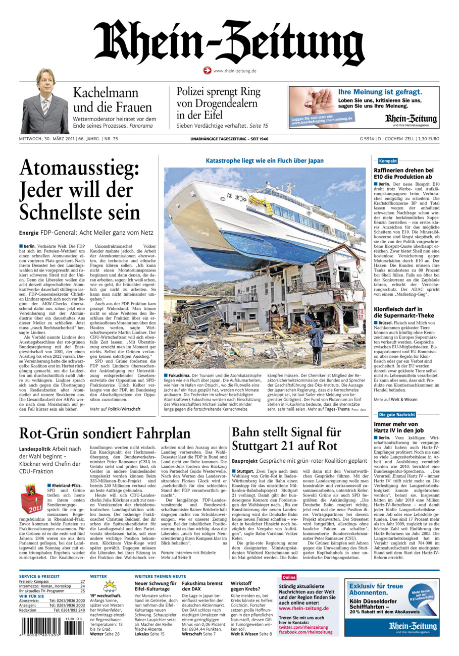 Rhein-Zeitung Kreis Cochem-Zell vom Mittwoch, 30.03.2011