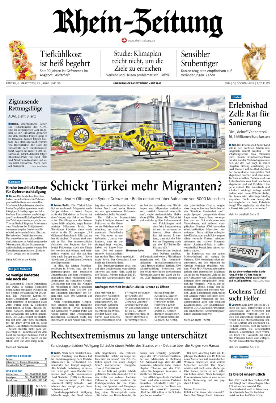 Rhein-Zeitung Kreis Cochem-Zell vom Freitag, 06.03.2020