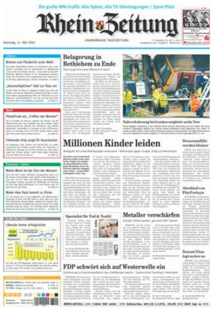 Rhein-Zeitung Kreis Cochem-Zell vom Samstag, 11.05.2002