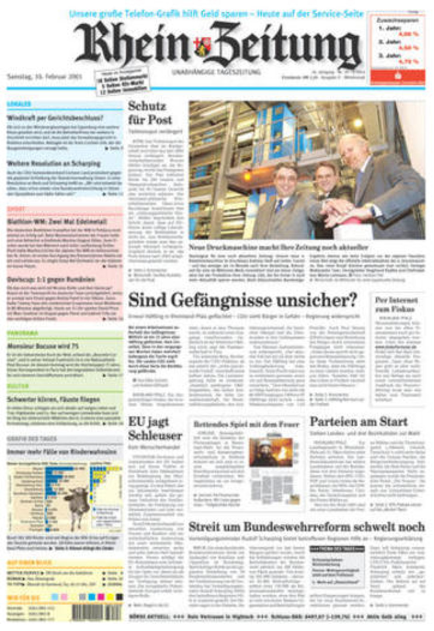 Rhein-Zeitung Kreis Cochem-Zell vom Samstag, 10.02.2001