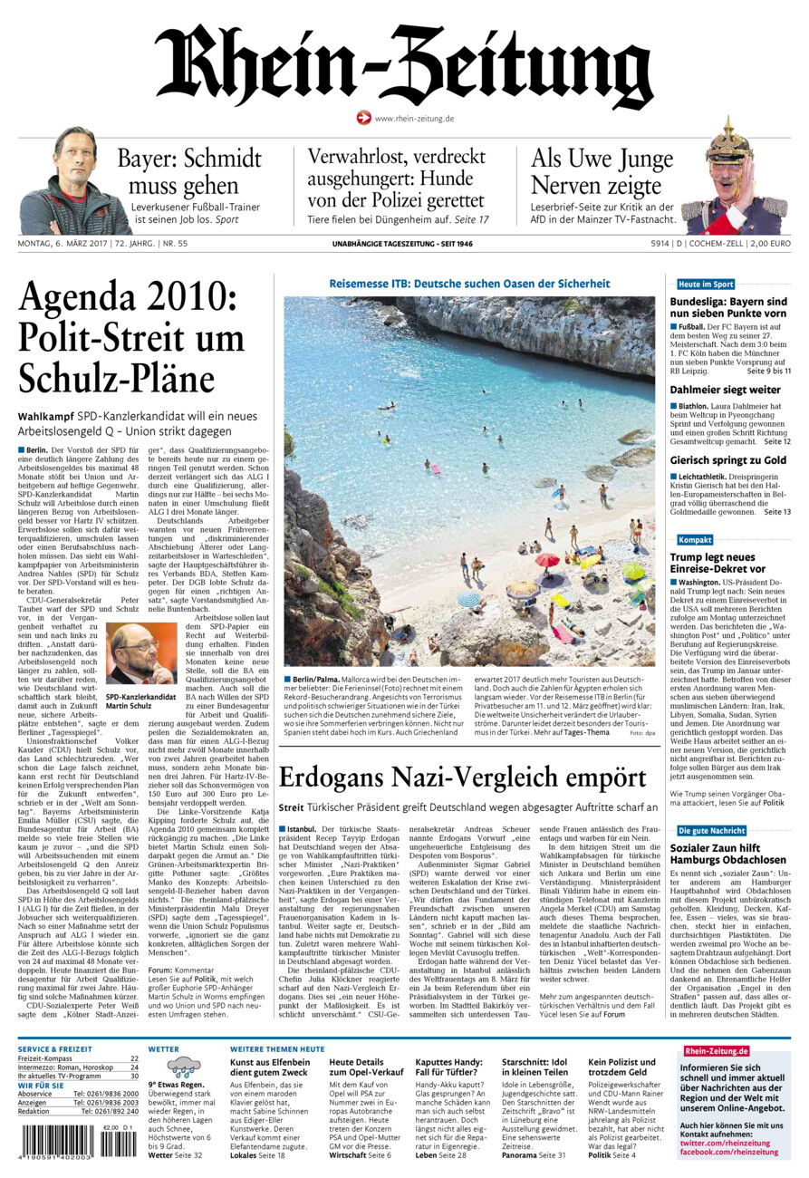Rhein-Zeitung Kreis Cochem-Zell vom Montag, 06.03.2017