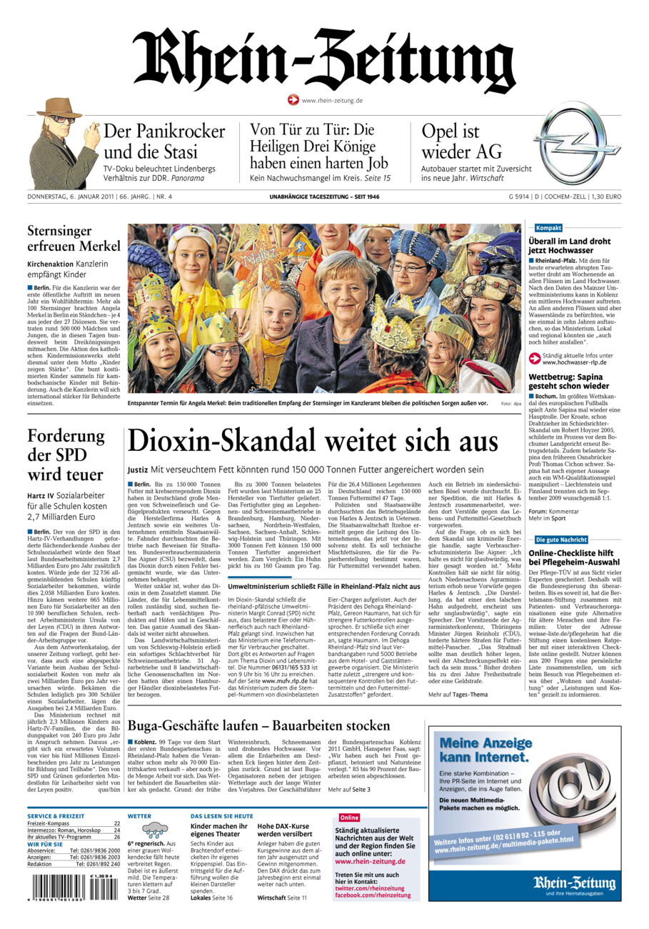 Rhein-Zeitung Kreis Cochem-Zell vom Donnerstag, 06.01.2011