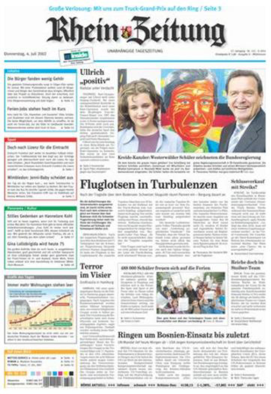 Rhein-Zeitung Kreis Cochem-Zell vom Donnerstag, 04.07.2002