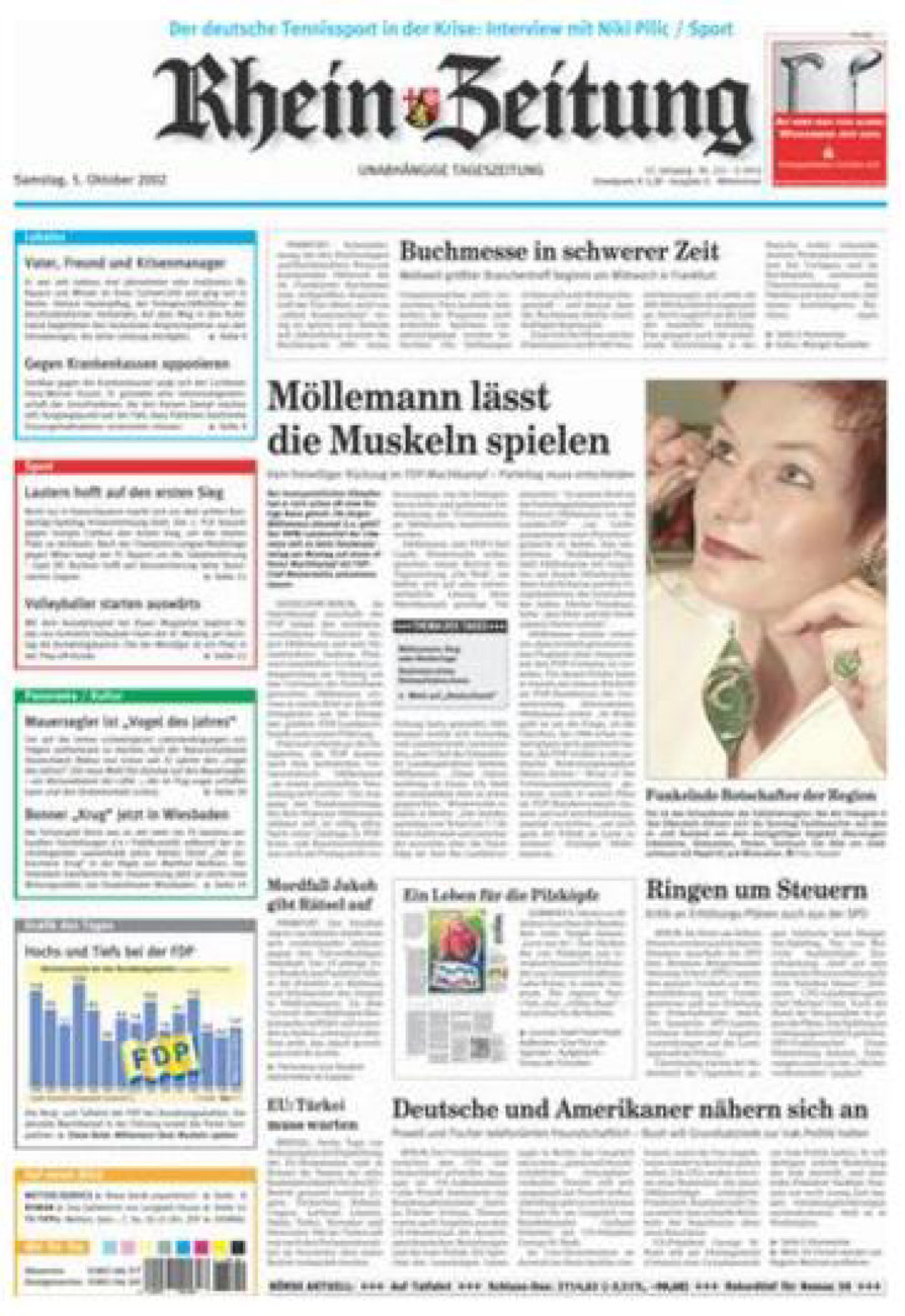 Rhein-Zeitung Kreis Cochem-Zell vom Samstag, 05.10.2002