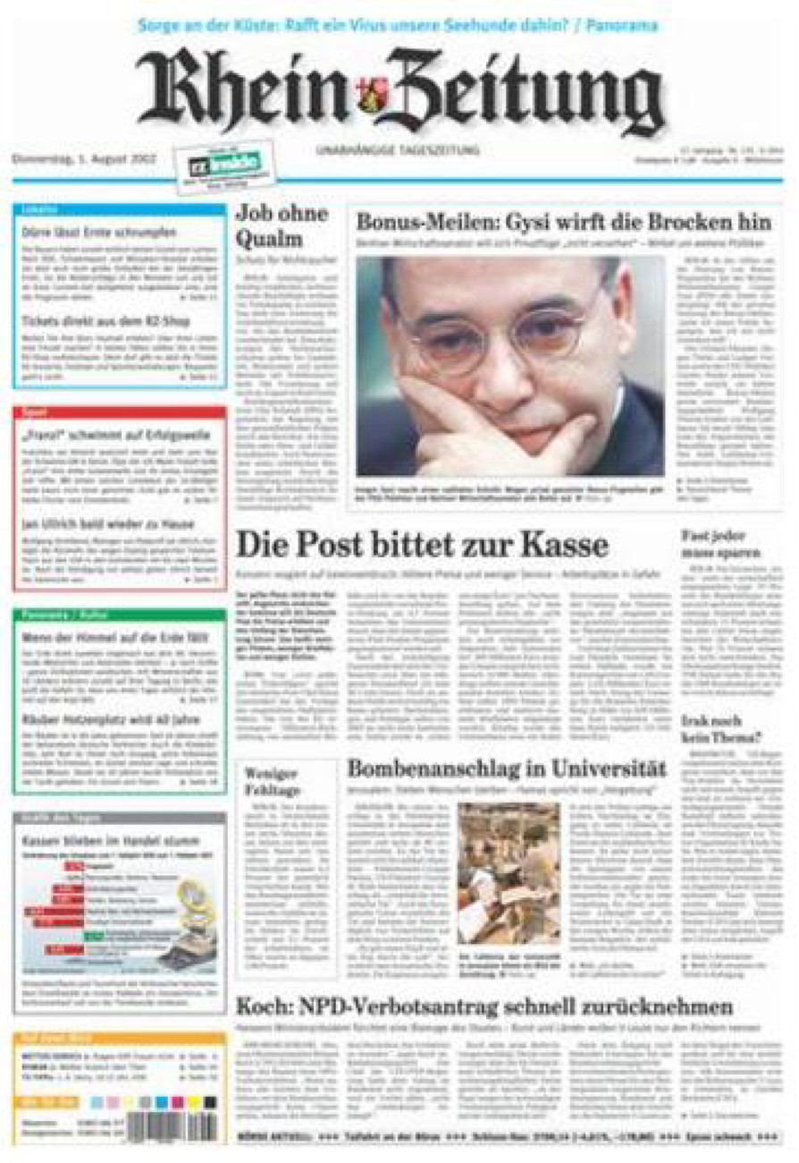 Rhein-Zeitung Kreis Cochem-Zell vom Donnerstag, 01.08.2002