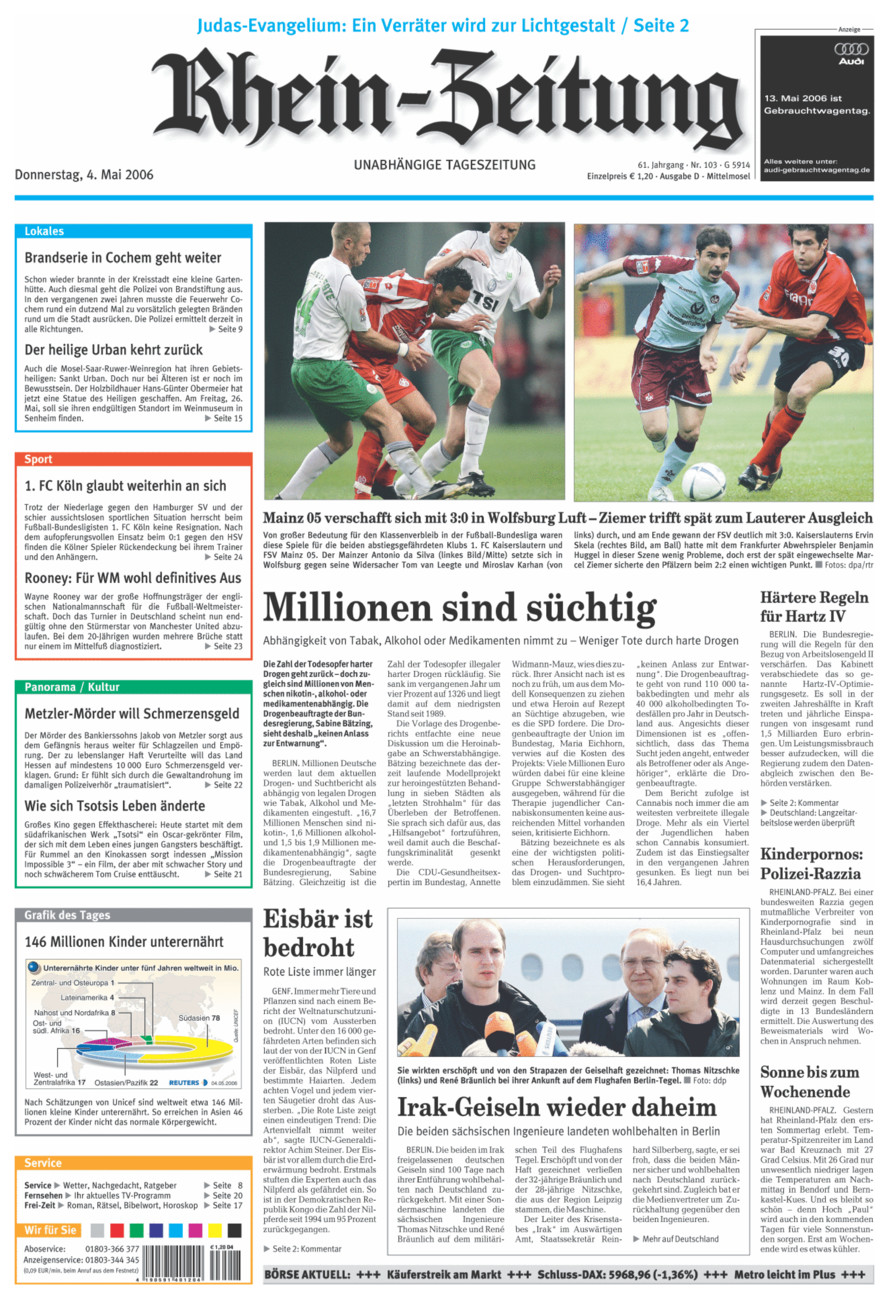Rhein-Zeitung Kreis Cochem-Zell vom Donnerstag, 04.05.2006
