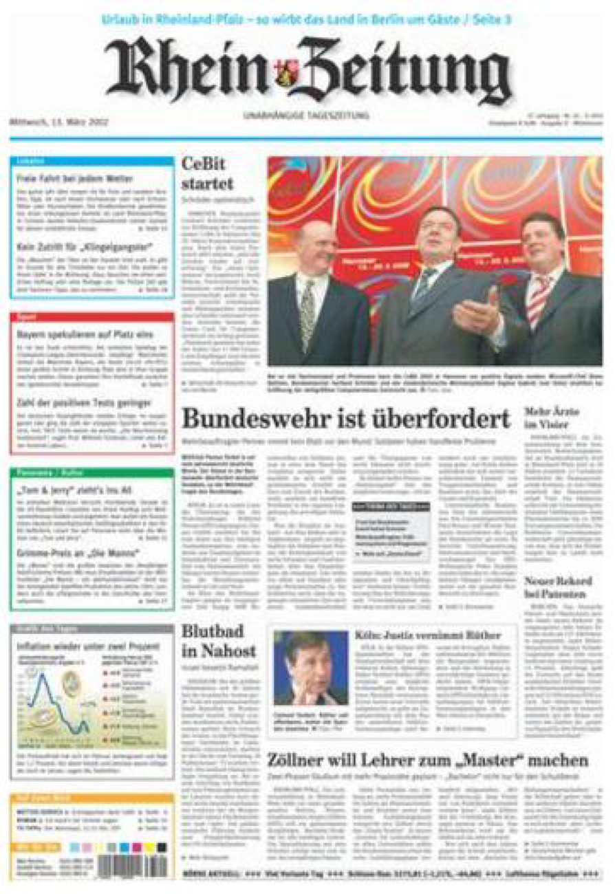Rhein-Zeitung Kreis Cochem-Zell vom Mittwoch, 13.03.2002
