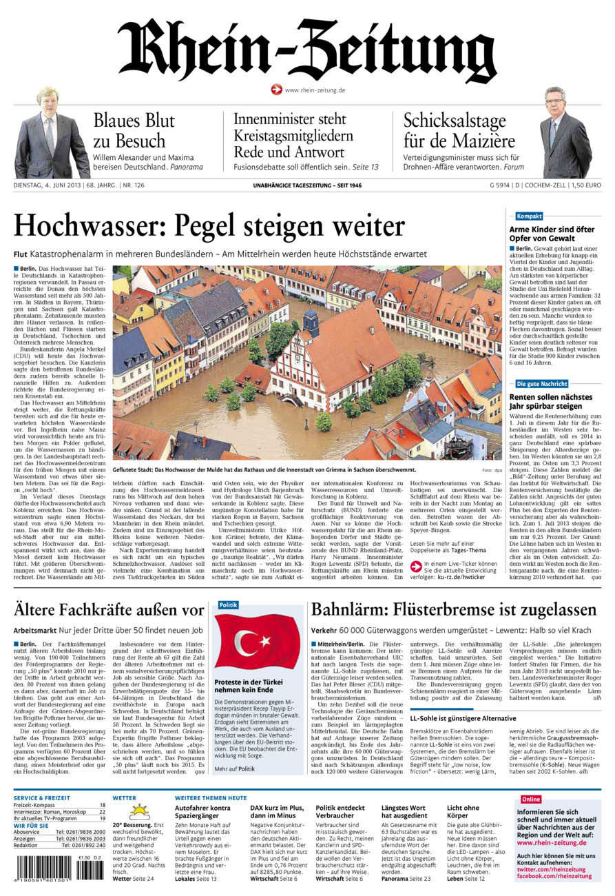 Rhein-Zeitung Kreis Cochem-Zell vom Dienstag, 04.06.2013