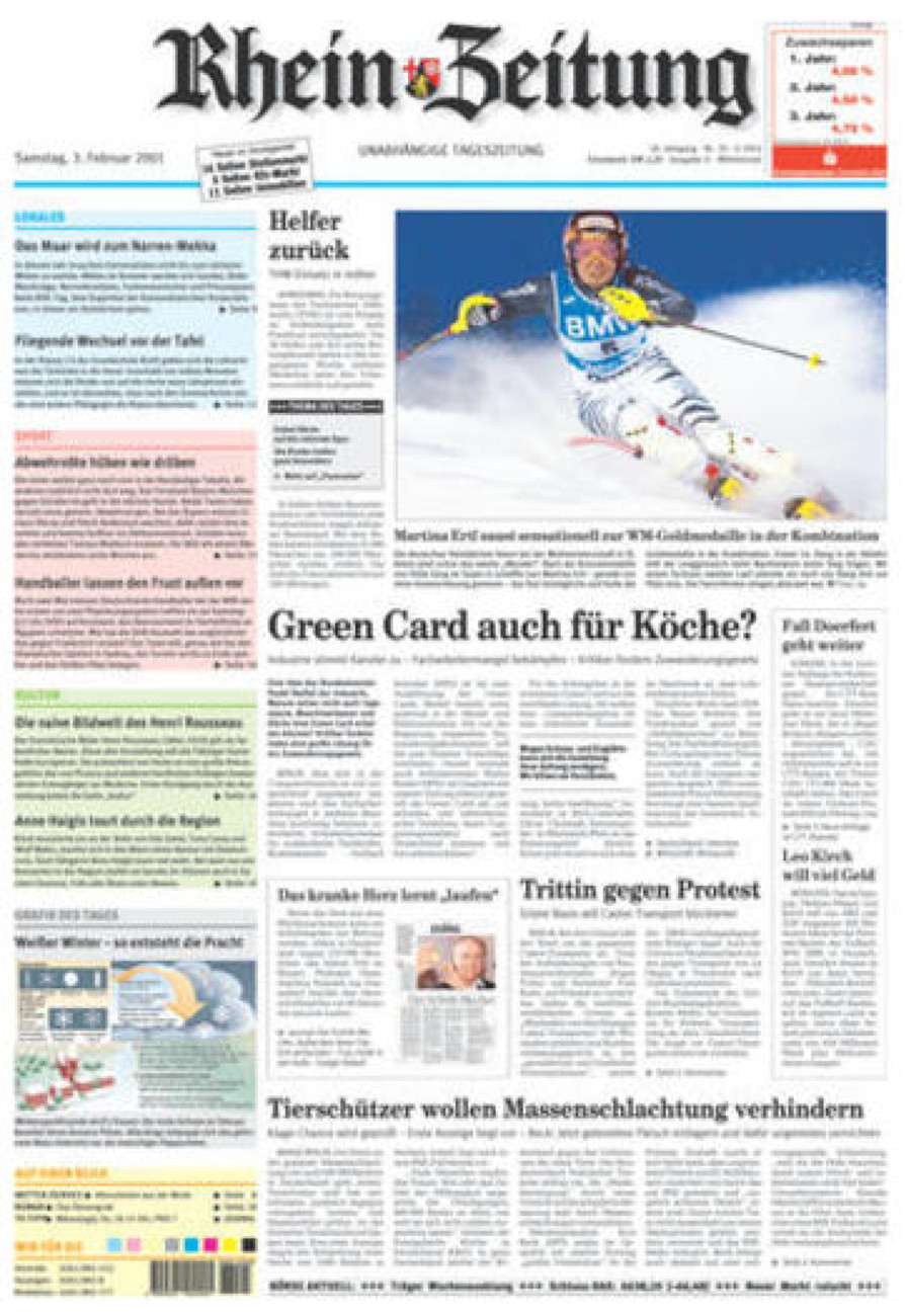 Rhein-Zeitung Kreis Cochem-Zell vom Samstag, 03.02.2001