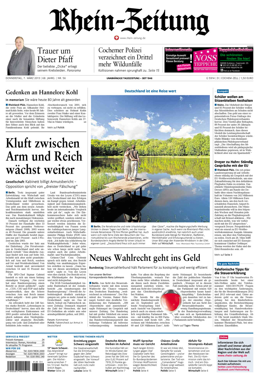 Rhein-Zeitung Kreis Cochem-Zell vom Donnerstag, 07.03.2013