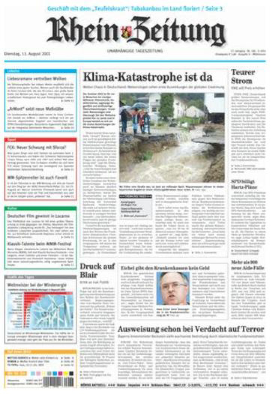 Rhein-Zeitung Kreis Cochem-Zell vom Dienstag, 13.08.2002