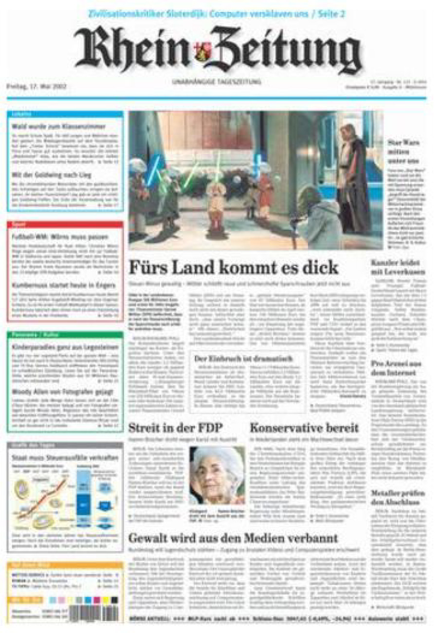 Rhein-Zeitung Kreis Cochem-Zell vom Freitag, 17.05.2002