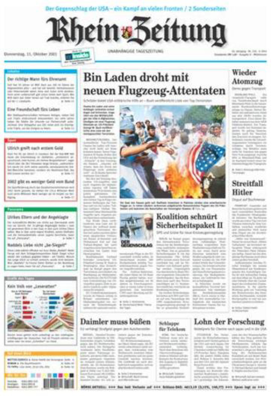 Rhein-Zeitung Kreis Cochem-Zell vom Donnerstag, 11.10.2001