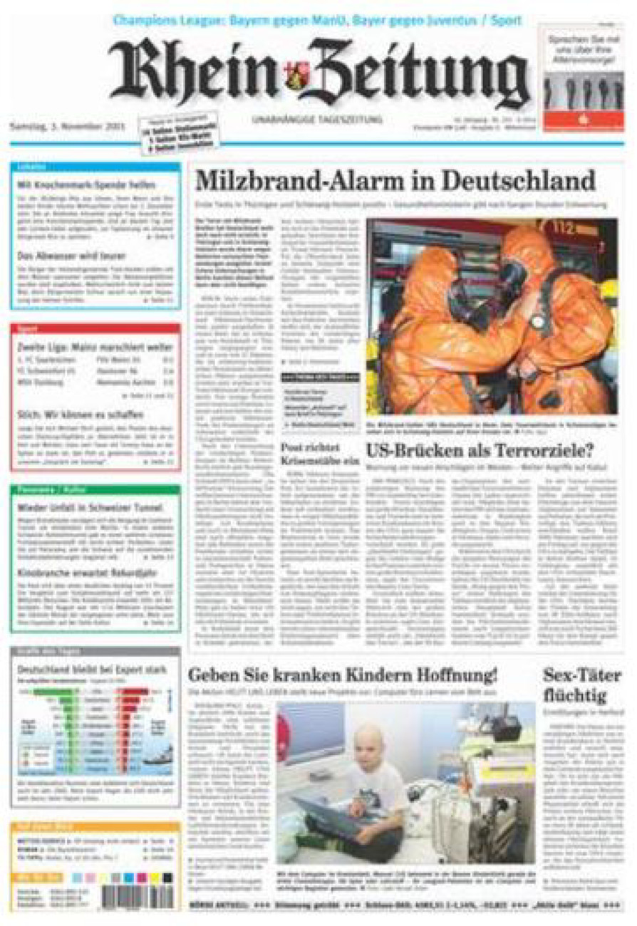 Rhein-Zeitung Kreis Cochem-Zell vom Samstag, 03.11.2001