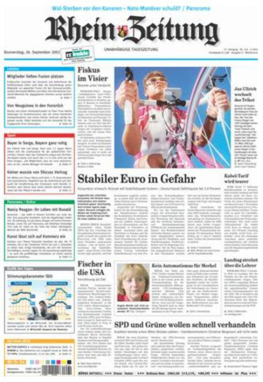 Rhein-Zeitung Kreis Cochem-Zell vom Donnerstag, 26.09.2002