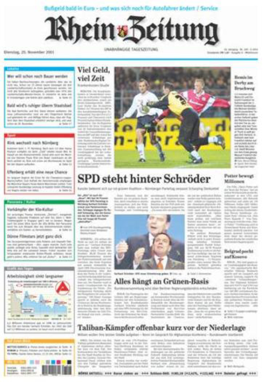 Rhein-Zeitung Kreis Cochem-Zell vom Dienstag, 20.11.2001