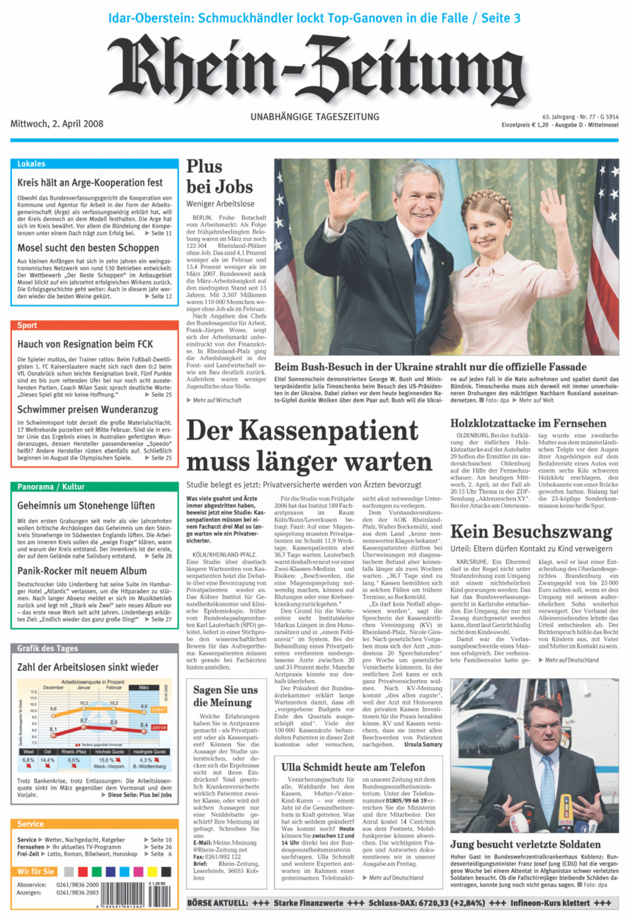 Rhein-Zeitung Kreis Cochem-Zell vom Mittwoch, 02.04.2008