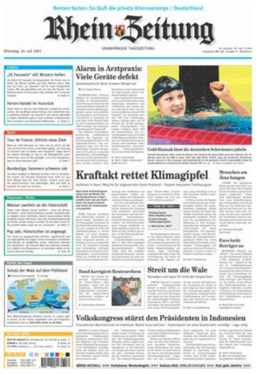 Rhein-Zeitung Kreis Cochem-Zell vom Dienstag, 24.07.2001