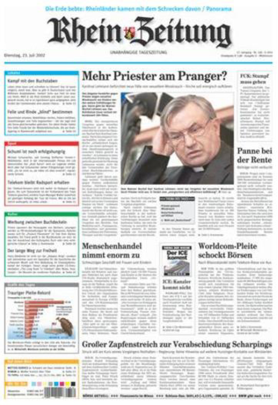 Rhein-Zeitung Kreis Cochem-Zell vom Dienstag, 23.07.2002