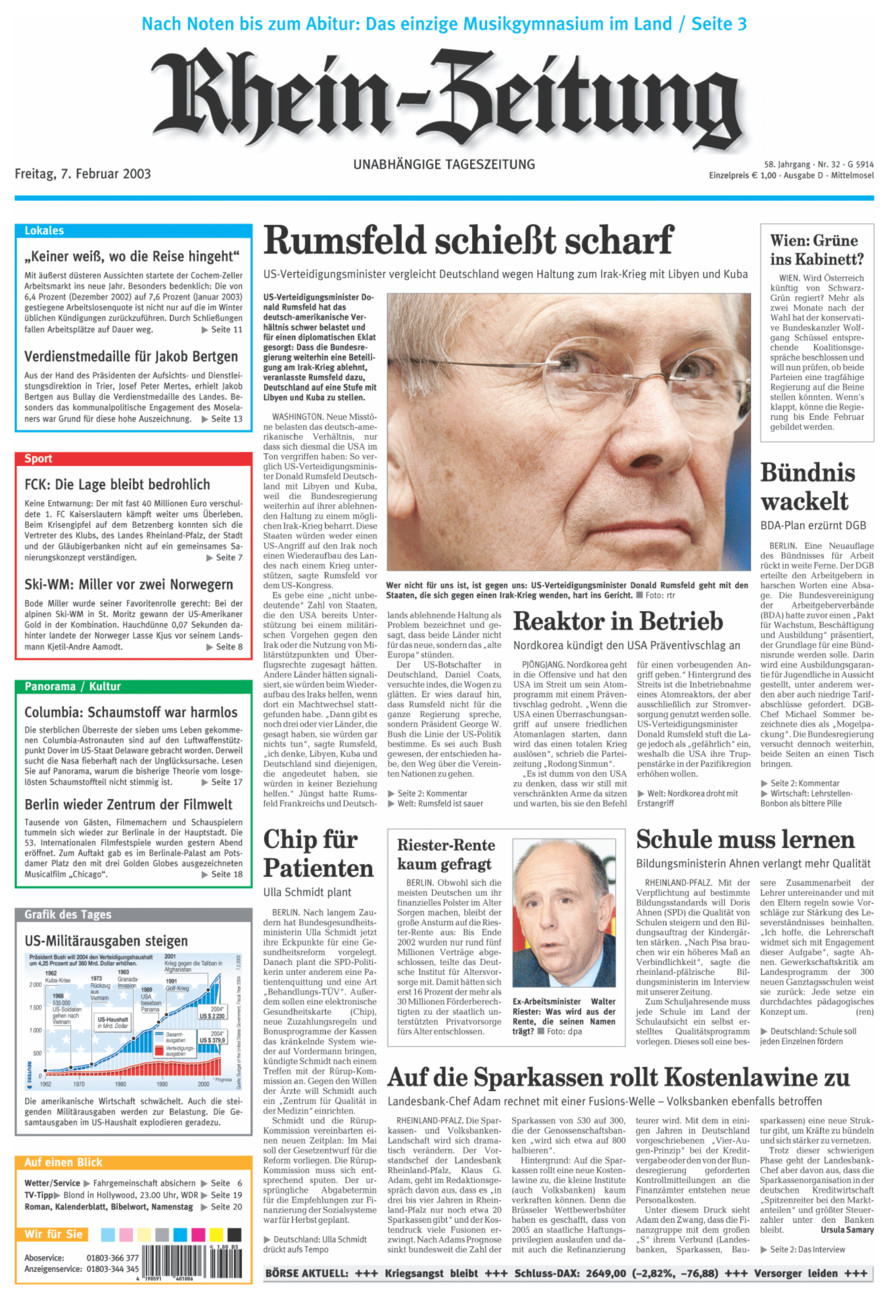Rhein-Zeitung Kreis Cochem-Zell vom Freitag, 07.02.2003