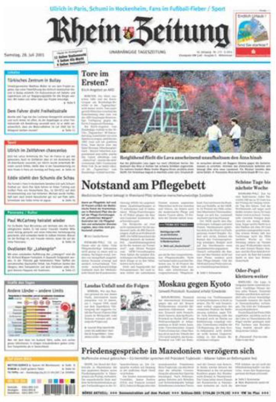 Rhein-Zeitung Kreis Cochem-Zell vom Samstag, 28.07.2001