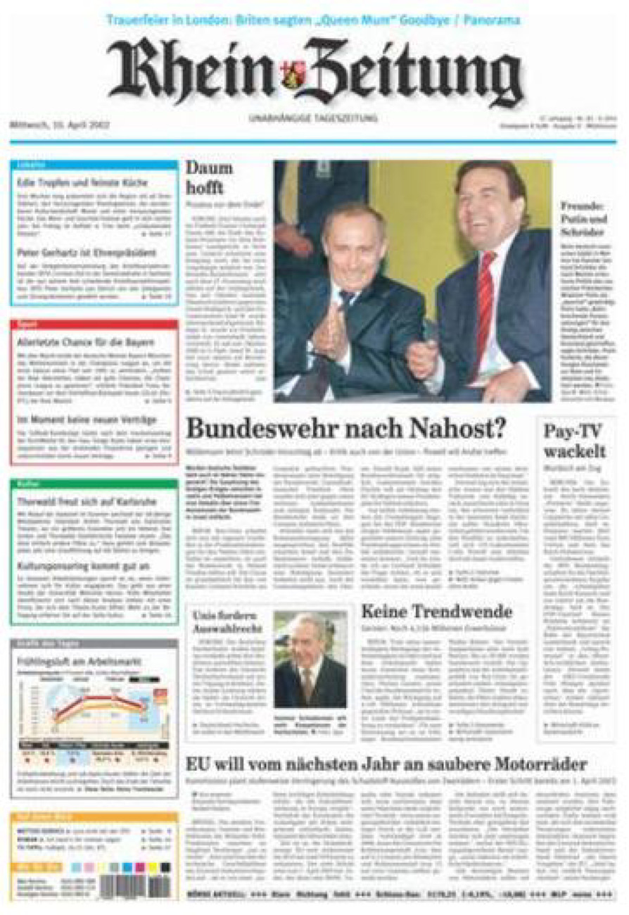 Rhein-Zeitung Kreis Cochem-Zell vom Mittwoch, 10.04.2002