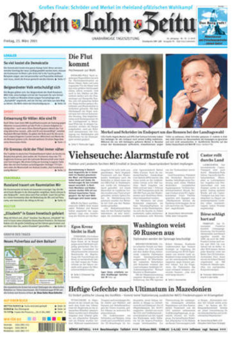 Rhein-Lahn-Zeitung vom Freitag, 23.03.2001