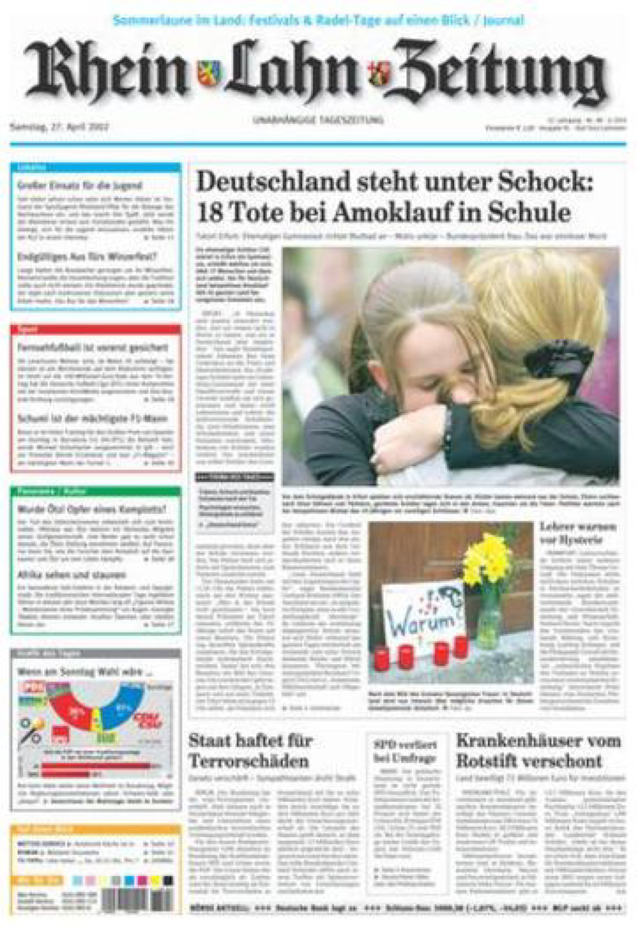 Rhein-Lahn-Zeitung vom Samstag, 27.04.2002