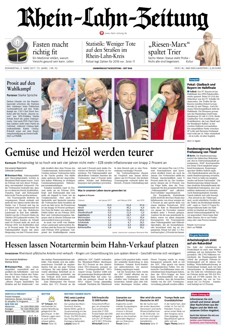 Rhein-Lahn-Zeitung vom Donnerstag, 02.03.2017