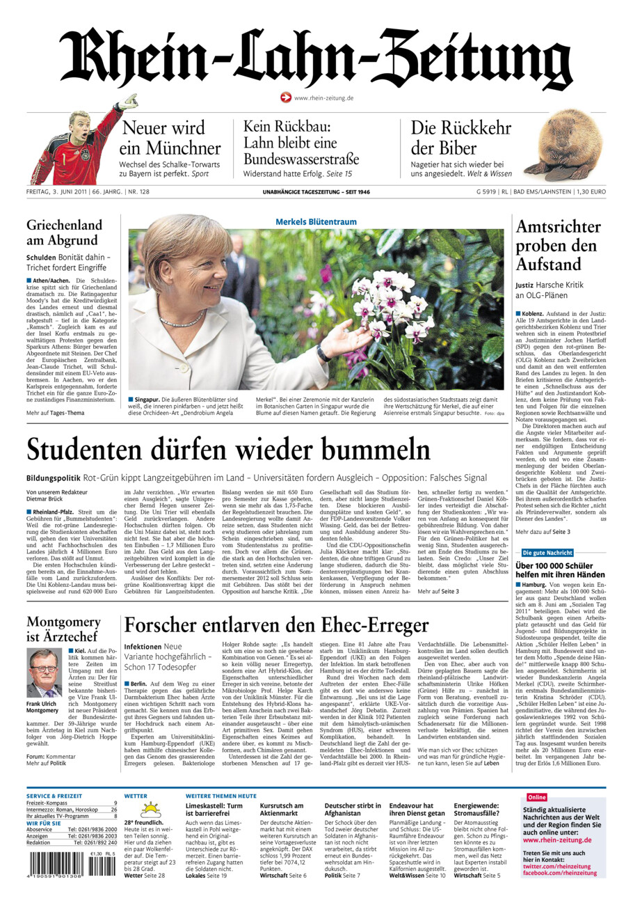 Rhein-Lahn-Zeitung vom Freitag, 03.06.2011