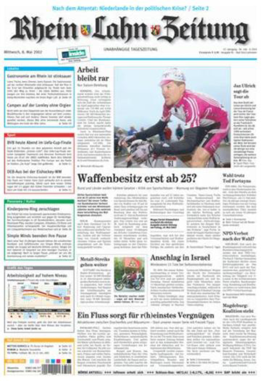 Rhein-Lahn-Zeitung vom Mittwoch, 08.05.2002