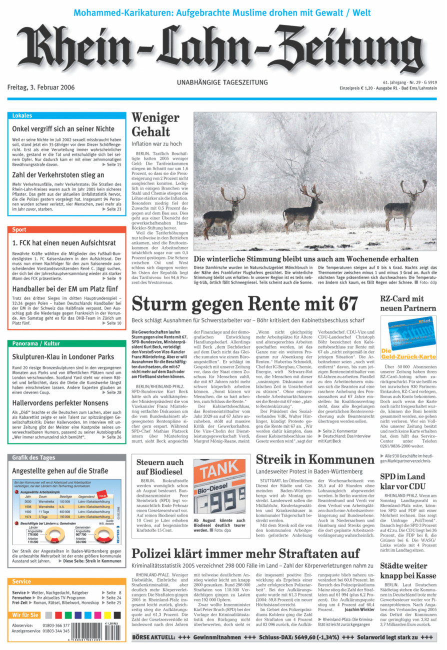 Rhein-Lahn-Zeitung vom Freitag, 03.02.2006