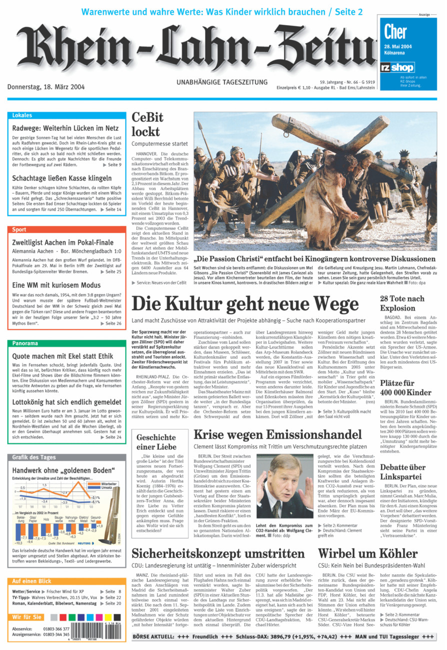Rhein-Lahn-Zeitung vom Donnerstag, 18.03.2004