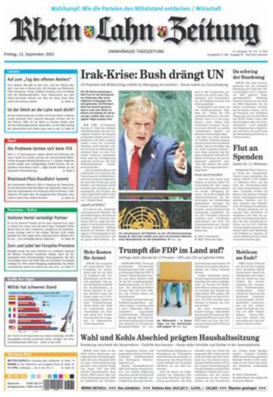 Rhein-Lahn-Zeitung vom Freitag, 13.09.2002