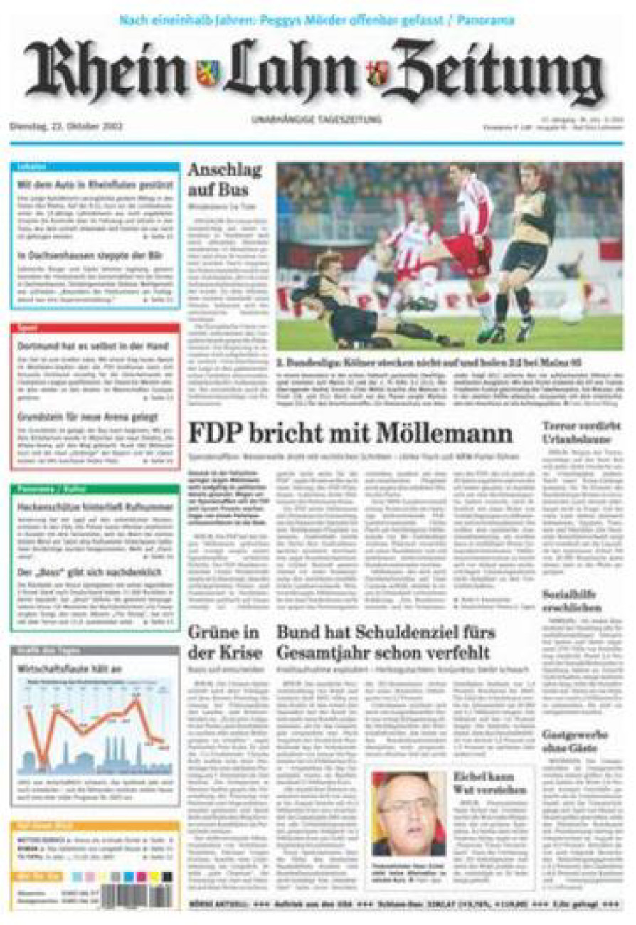 Rhein-Lahn-Zeitung vom Dienstag, 22.10.2002
