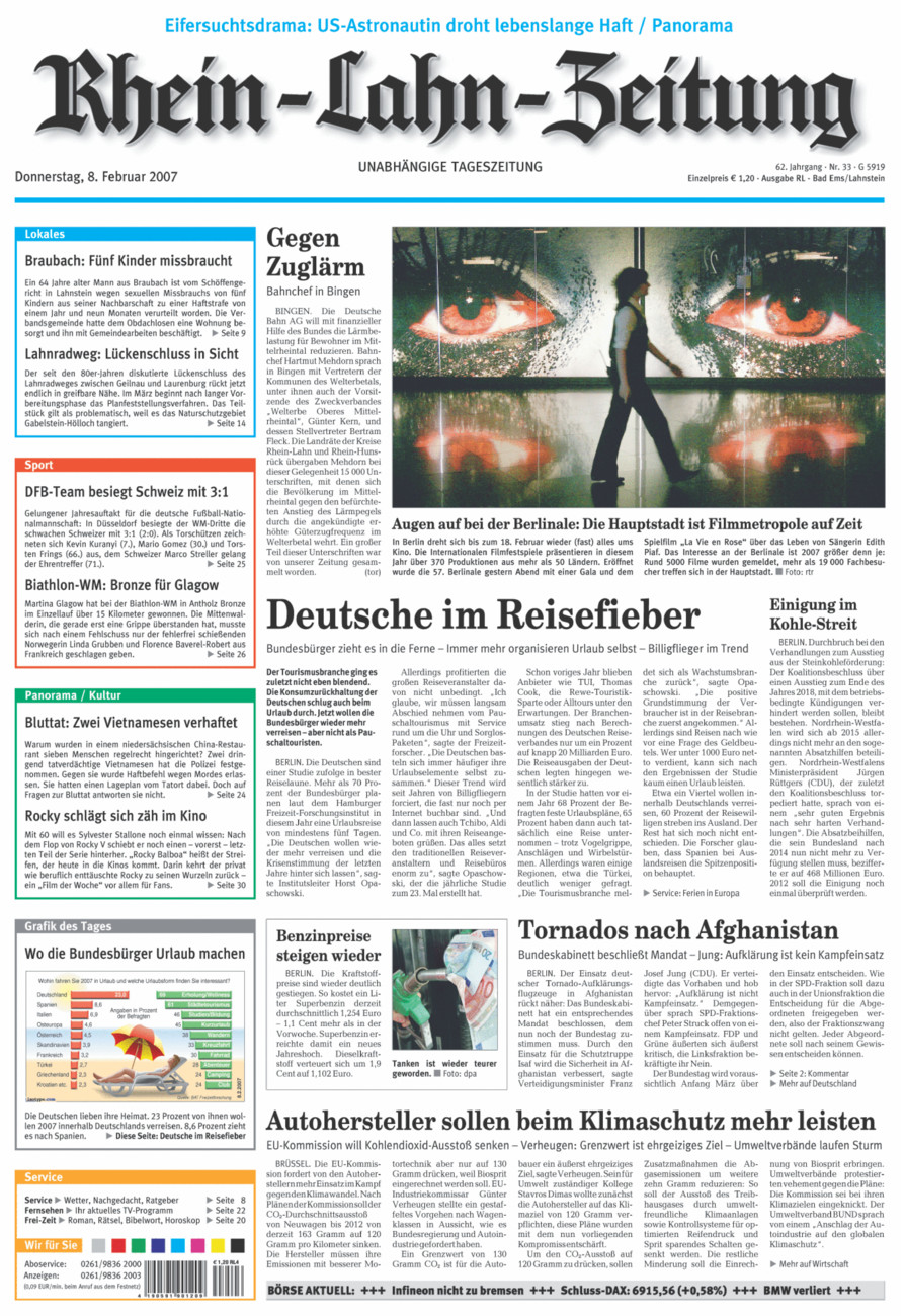 Rhein-Lahn-Zeitung vom Donnerstag, 08.02.2007
