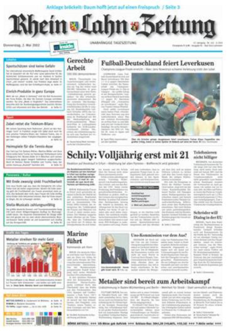 Rhein-Lahn-Zeitung vom Donnerstag, 02.05.2002