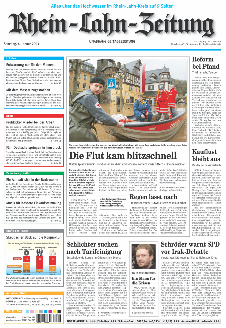 Rhein-Lahn-Zeitung vom Samstag, 04.01.2003